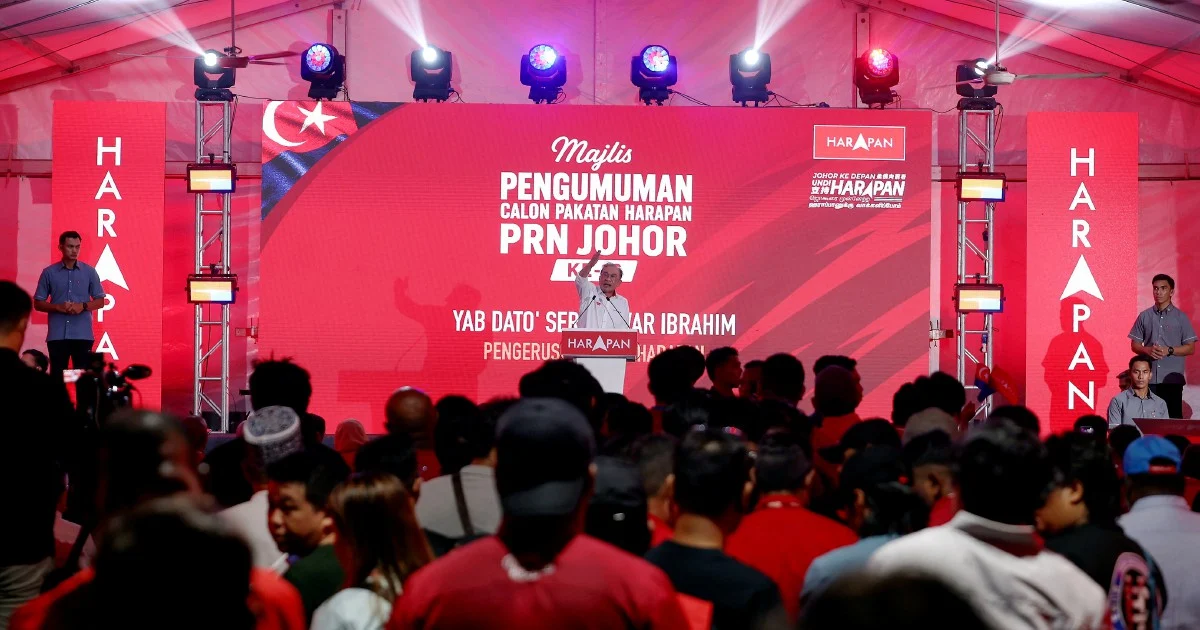Anwar Says Johor Election Must Remain Political Contest, Not Royal Matter