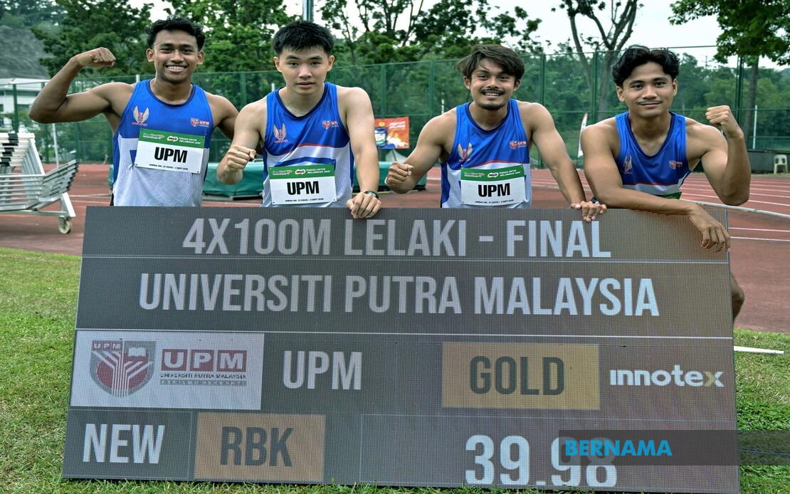 Aliff Iman Leads UPM to Historic 4x100m Relay Victory, Shatters SUKIPT Record