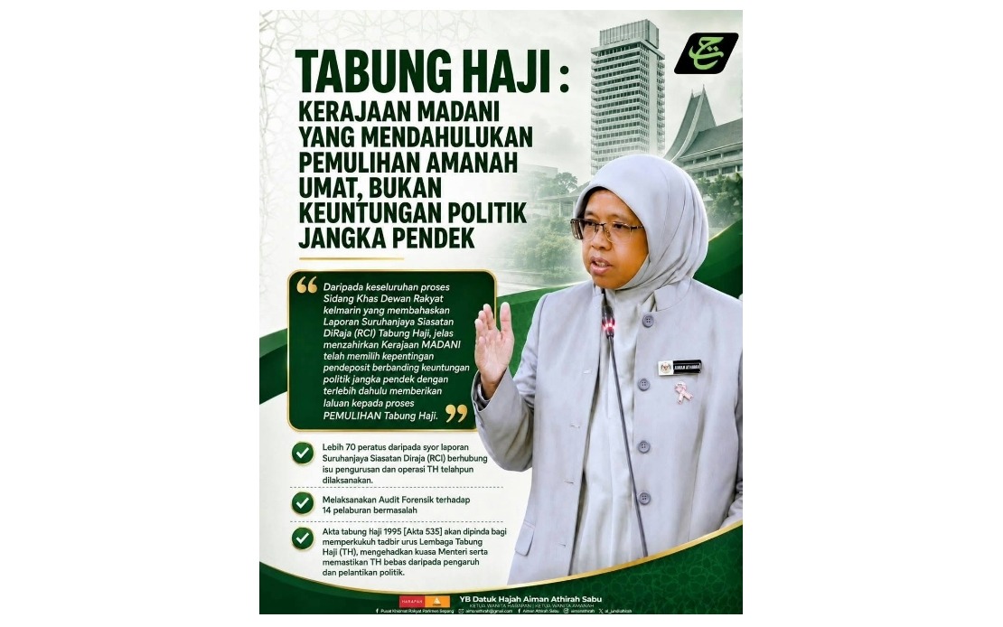 Government Puts Depositor Protection First in Tabung Haji RCI Disclosure Strategy