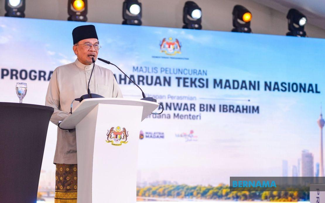 PM Anwar Doubles Down on Taxi Reform With Extra RM10 Million Funding
