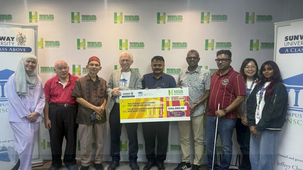 Sunway University Raises RM4,880 for Malaysian Association for the Blind Through Gaming Campaign