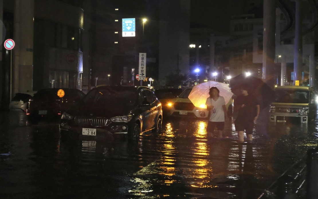 Four Dead as Unprecedented Rainfall Swamps Japan's Chiba Prefecture Near Tokyo
