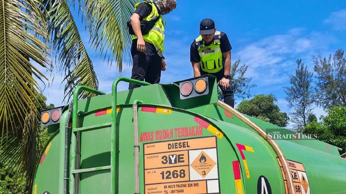 Illegal diesel depot hidden in residential bungalow raided in Miri; 15,000 litres confiscated