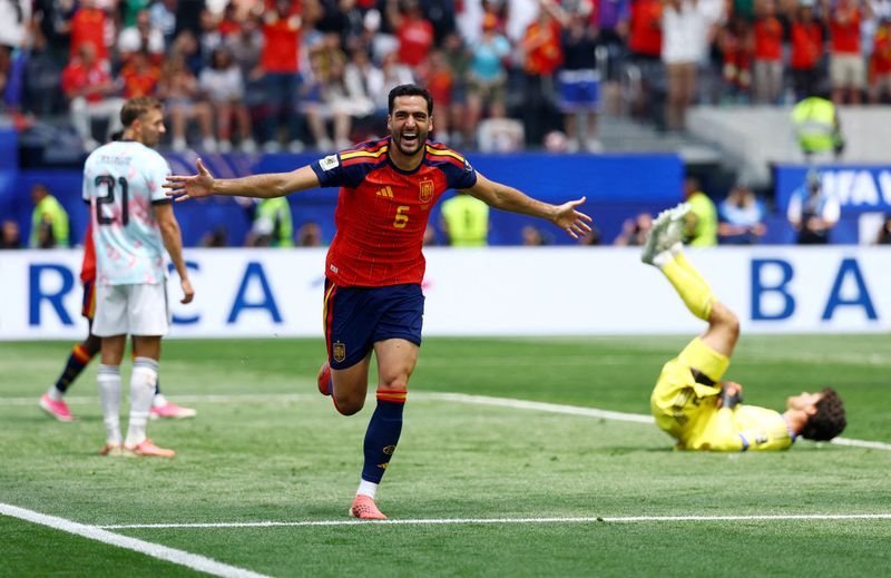 Merino's dramatic late goal carries Spain past injury-ravaged Belgium into World Cup semi-finals