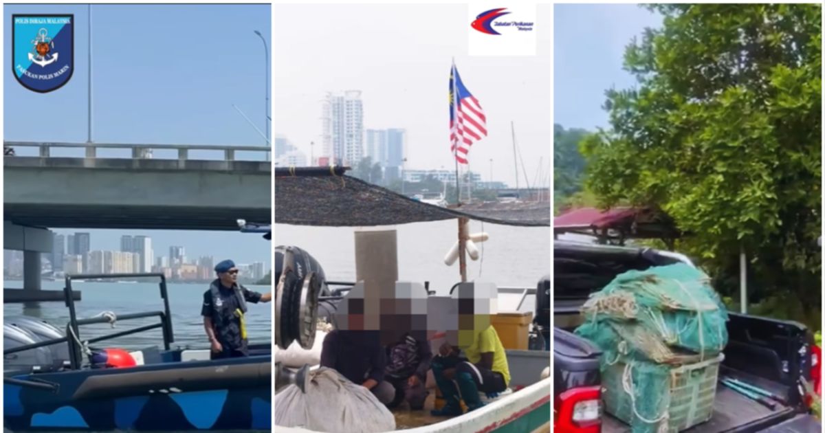 Three Arrested, RM75,360 in Fishing Equipment Seized During Joint Penang Waters Operation