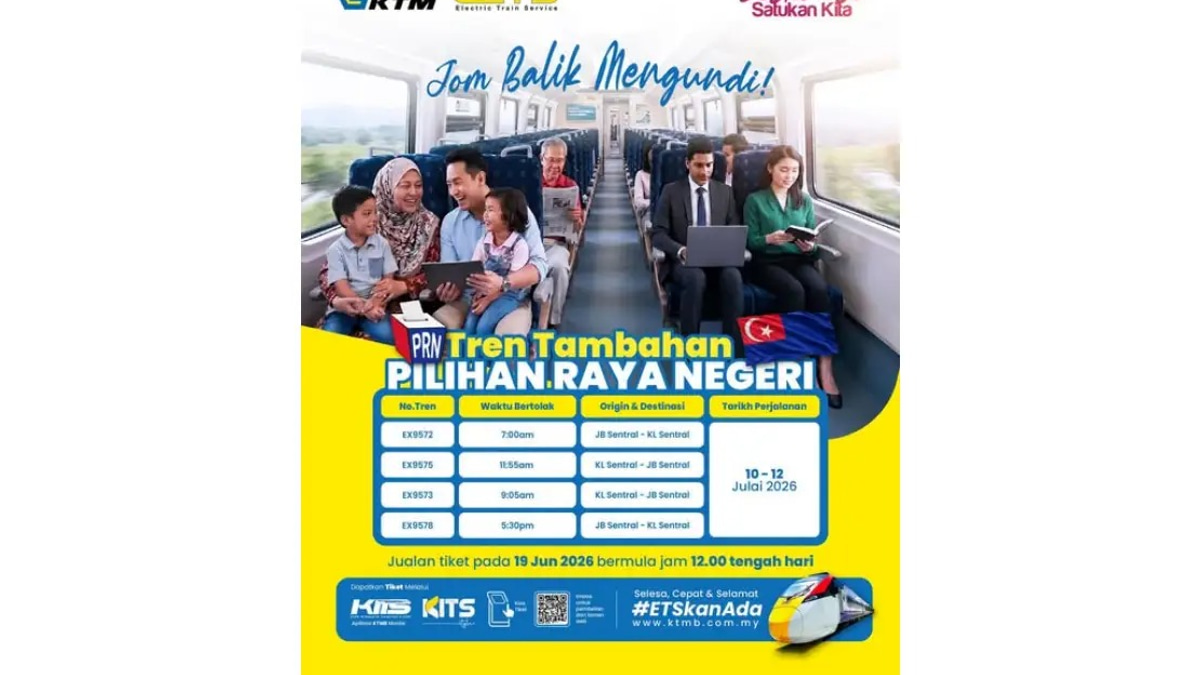KTMB Ramps Up ETS Services for Johor Election Voters Heading Home