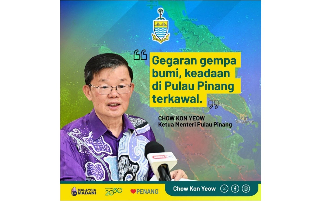 Penang Situation Remains Stable After North Sumatra Earthquake Tremors