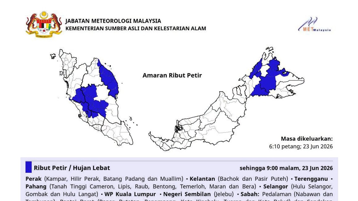 MetMalaysia Confirms Typhoon Mekkhala Poses No Direct Threat to Malaysia