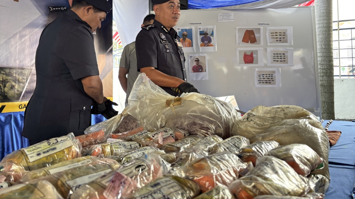 Police Constable Arrested After RM18,534 in Methamphetamine, Heroin and Cannabis Seized at Lumut Station