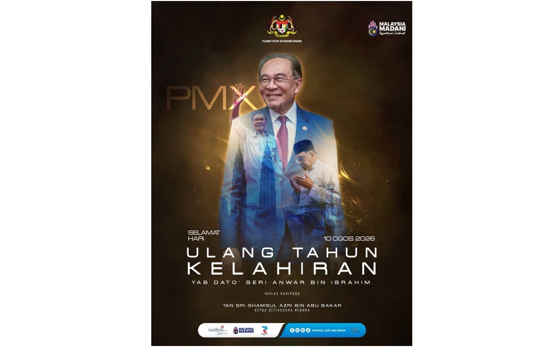 Chief Secretary Extends Birthday Wishes to PM Anwar on 79th Birthday