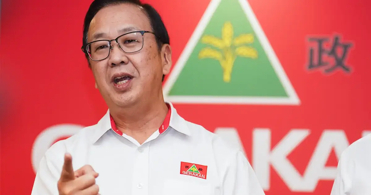 Gerakan Calls for Tighter PN Cohesion Before Johor and Negeri Sembilan Elections