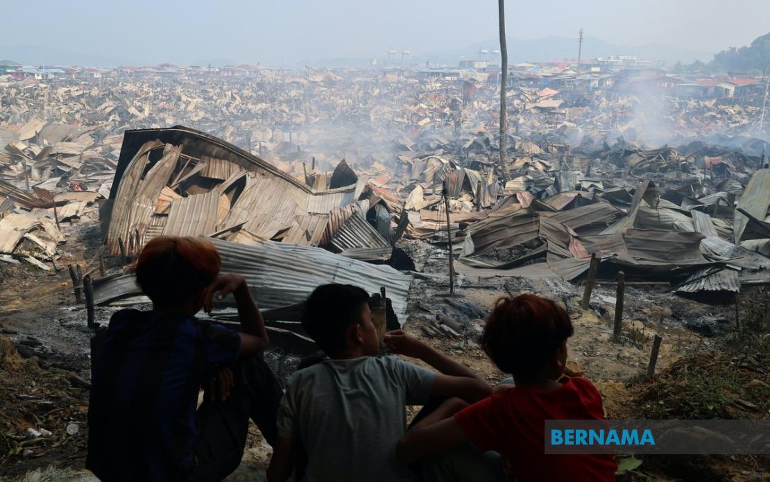 Sabah to Distribute RM3,000 Aid Per Household Following Devastating Kampung Lok Buta Fire