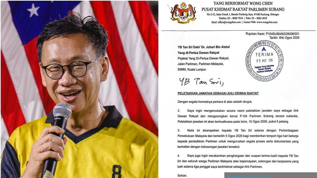 Subang MP Wong Chen Formally Resigns After Three Terms in Parliament