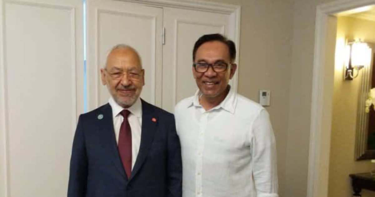 Anwar Ibrahim urges Tunisia to free Ghannouchi in humanitarian plea
