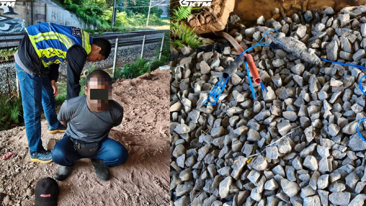 Two arrested in Shah Alam for stealing railway cables