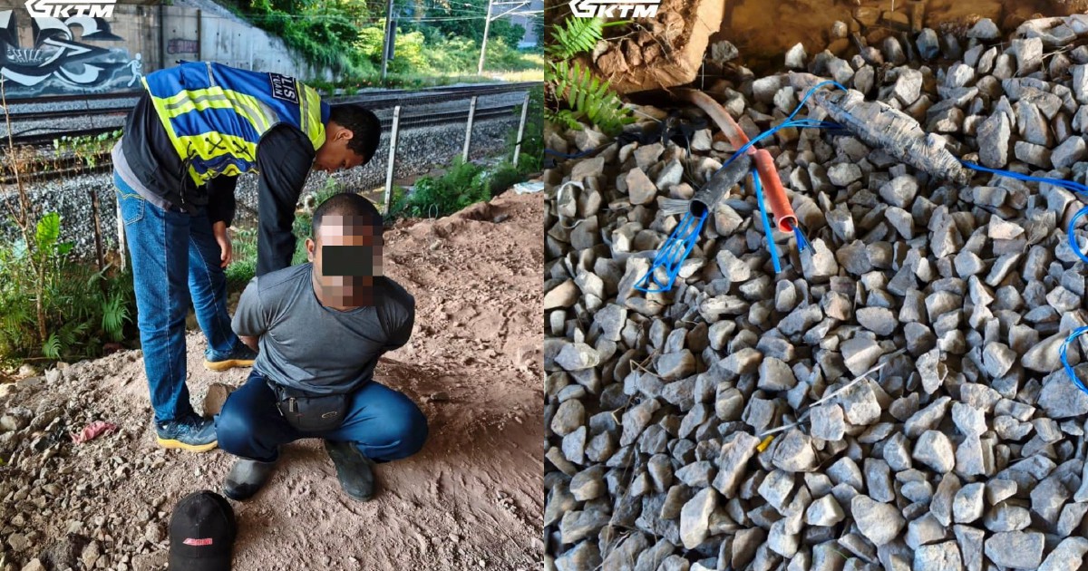 Two arrested in Shah Alam for stealing railway cables