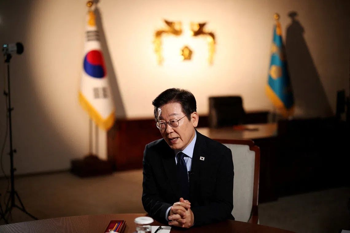 South Korea's Lee backs four-year presidential term with re-election option