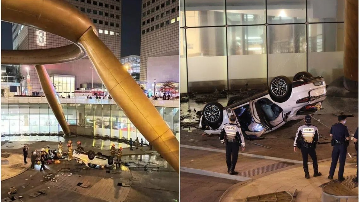 Singapore man jailed for drink-driving into Suntec fountain after consuming litre of beer
