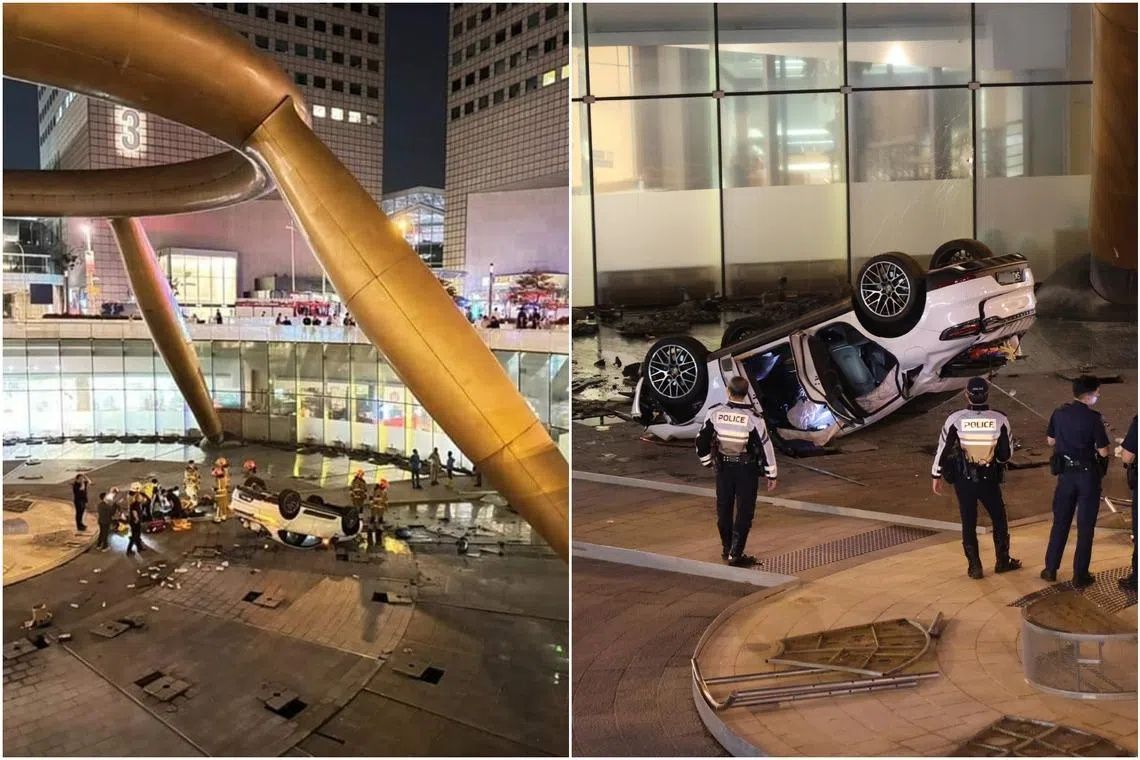 Singapore man jailed for drink-driving into Suntec fountain after consuming litre of beer