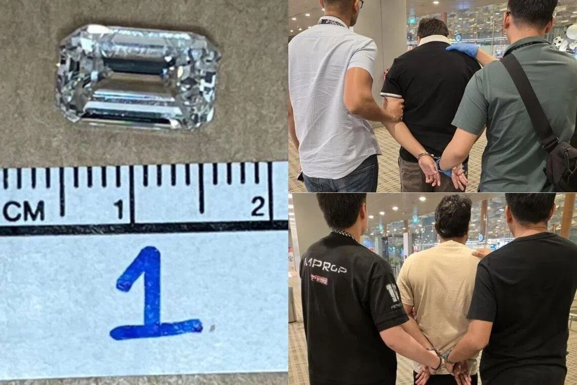 Two men arrested after S$235,000 diamond heist at Singapore Chinatown jewellery store