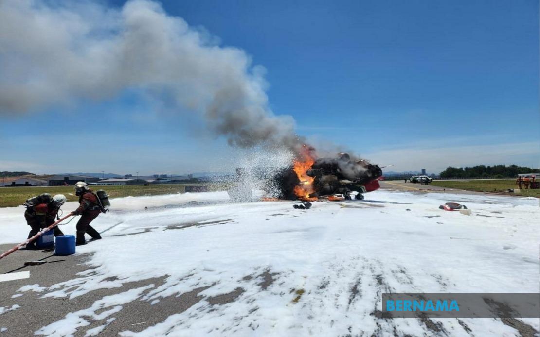 Sultan Abdul Aziz Shah Airport Runway Reopens Following Helicopter Fire at Subang