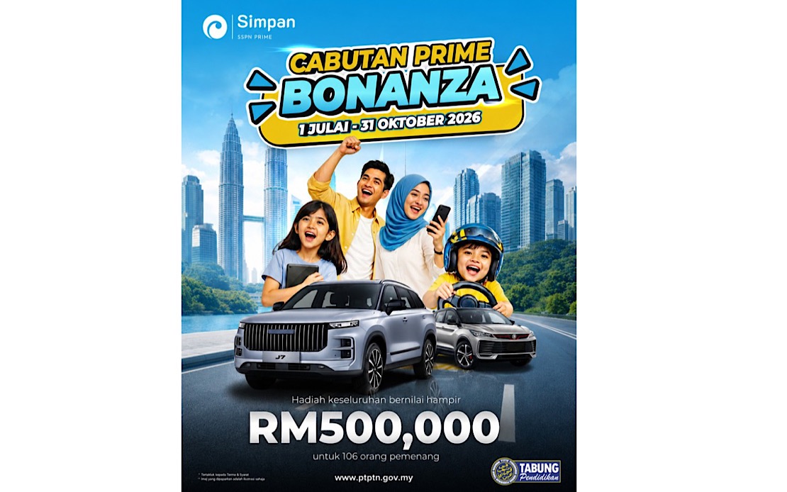 PTPTN's Prime Bonanza Campaign Offers Nearly RM500,000 in Prizes to Boost Education Savings