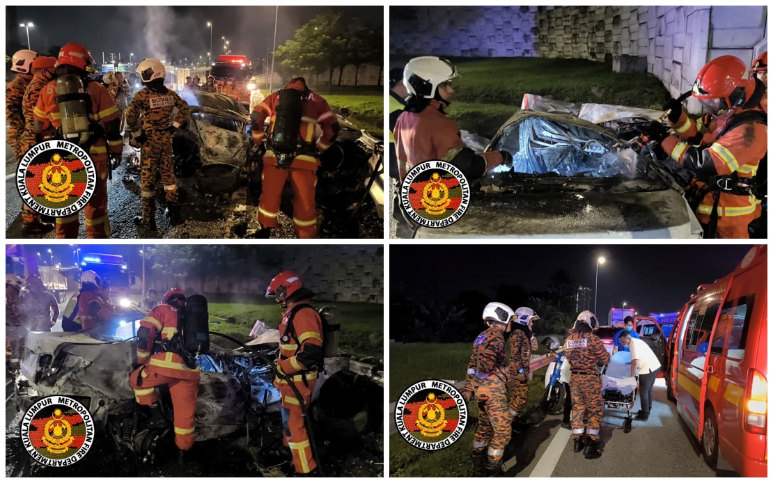 Two University Students Killed in Fiery DUKE Expressway Crash Near Kuala Lumpur