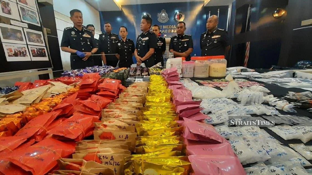 Penang police bust major drug operation, arrest couple and seize RM9.7mil stash