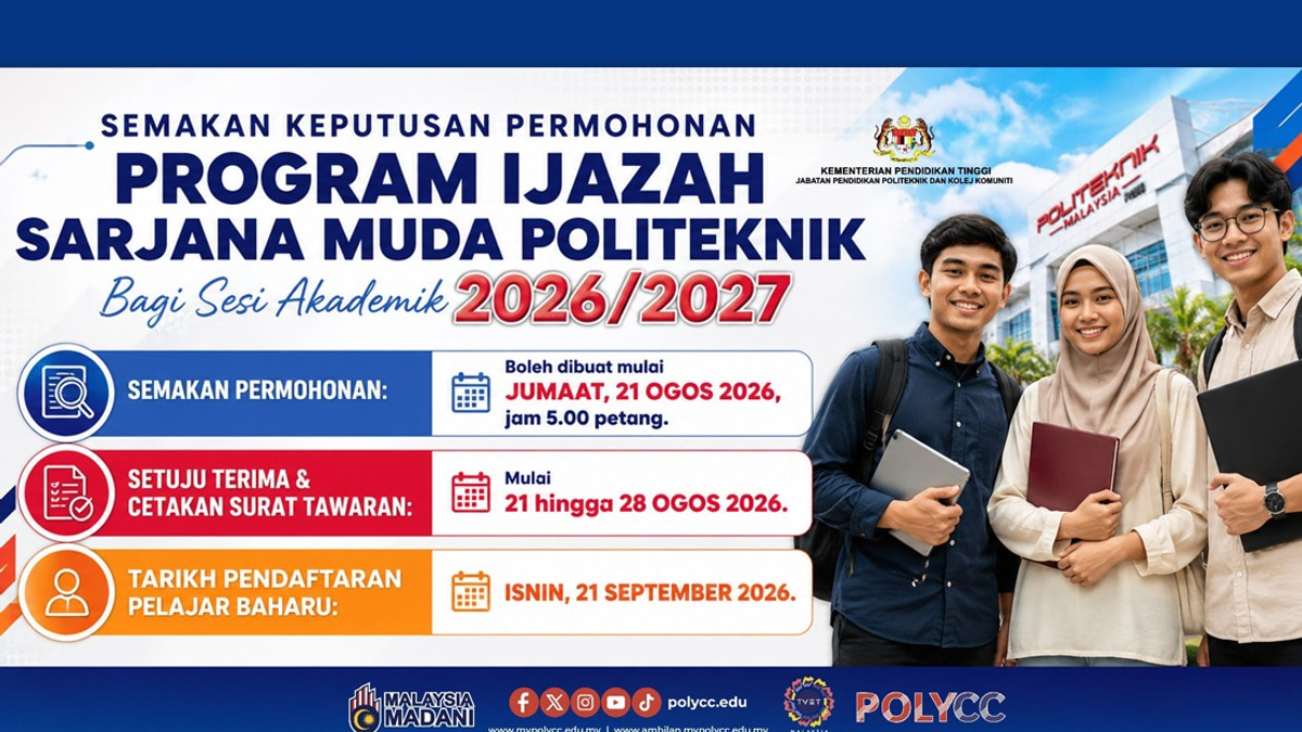 Polytechnic Bachelor's Degree Offer Results Now Available; Applicants Have One Week to Accept