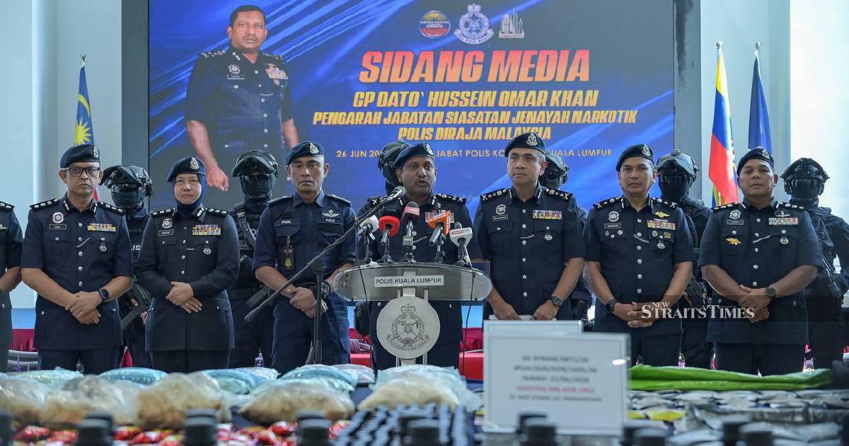 Police seize RM135.63 million in drugs, disrupt major trafficking operation