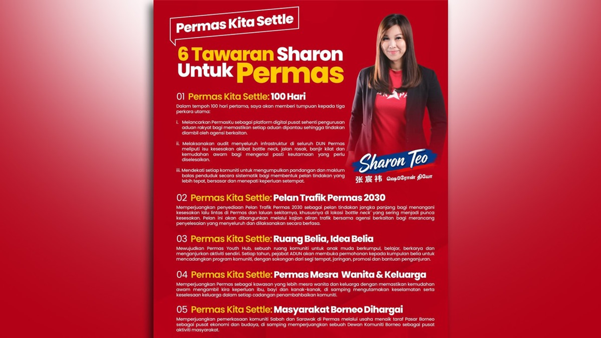 Sharon Teo Unveils Six-Point Plan for Permas Constituents Ahead of Johor Election