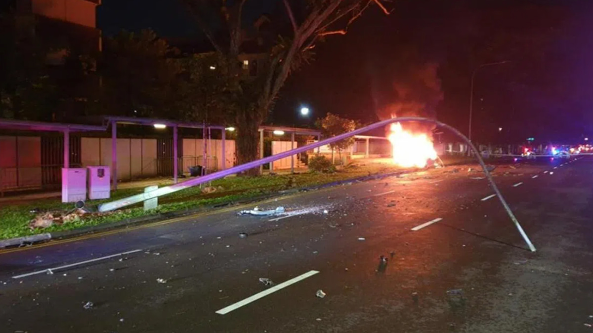 Singapore Man Charged After High-Speed Crash Into School Bus While Allegedly Intoxicated