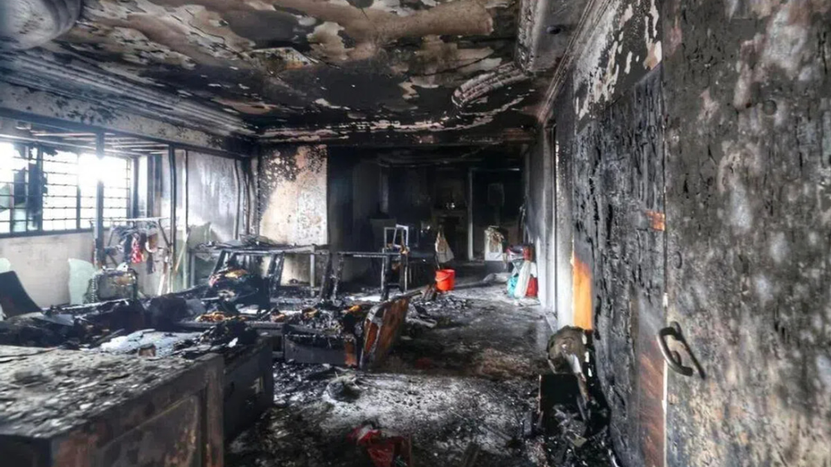 Two rescued from 13th-storey HDB blaze in Singapore's Jurong West
