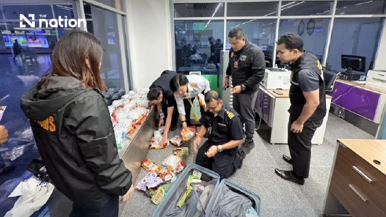 Russian detained at Phuket Airport with 17.6kg cannabis haul