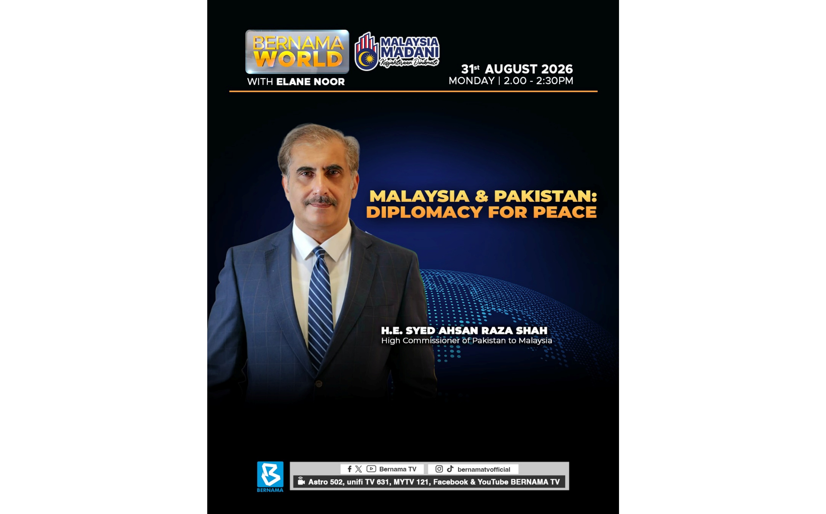 Malaysia and Pakistan Must Pool Mediation Expertise Amid Rising Global Tensions, Says Islamabad's Top Diplomat