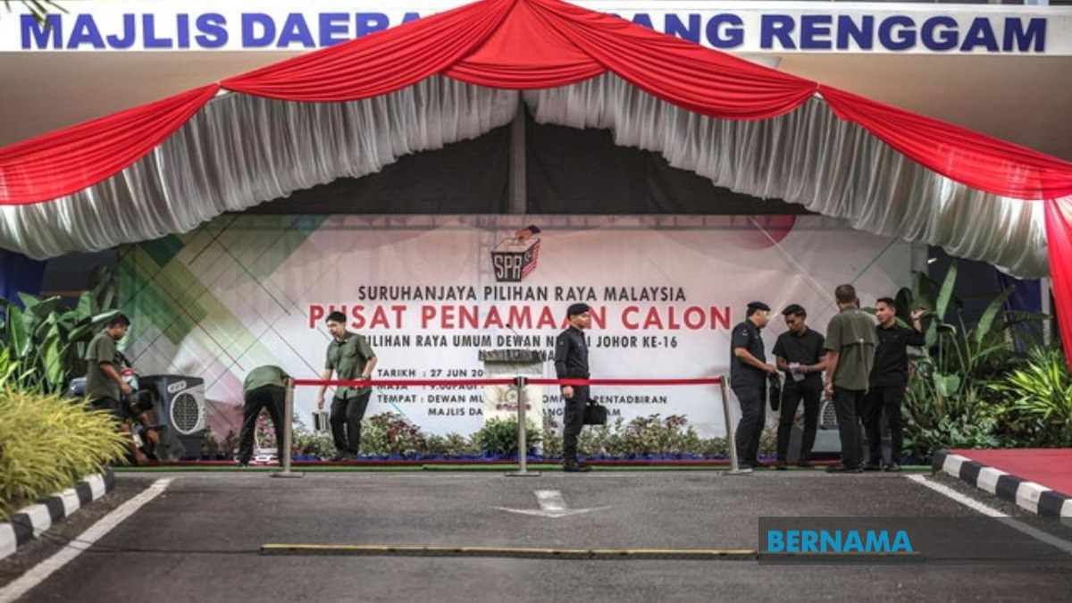 Johor's 16th State Election Kicks Off With 56 Nomination Centres Opening