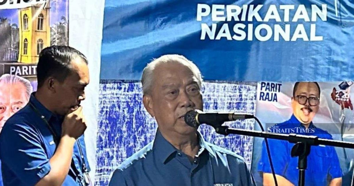 Muhyiddin Concedes PN May Struggle to Form Johor Government After This Weekend's Election