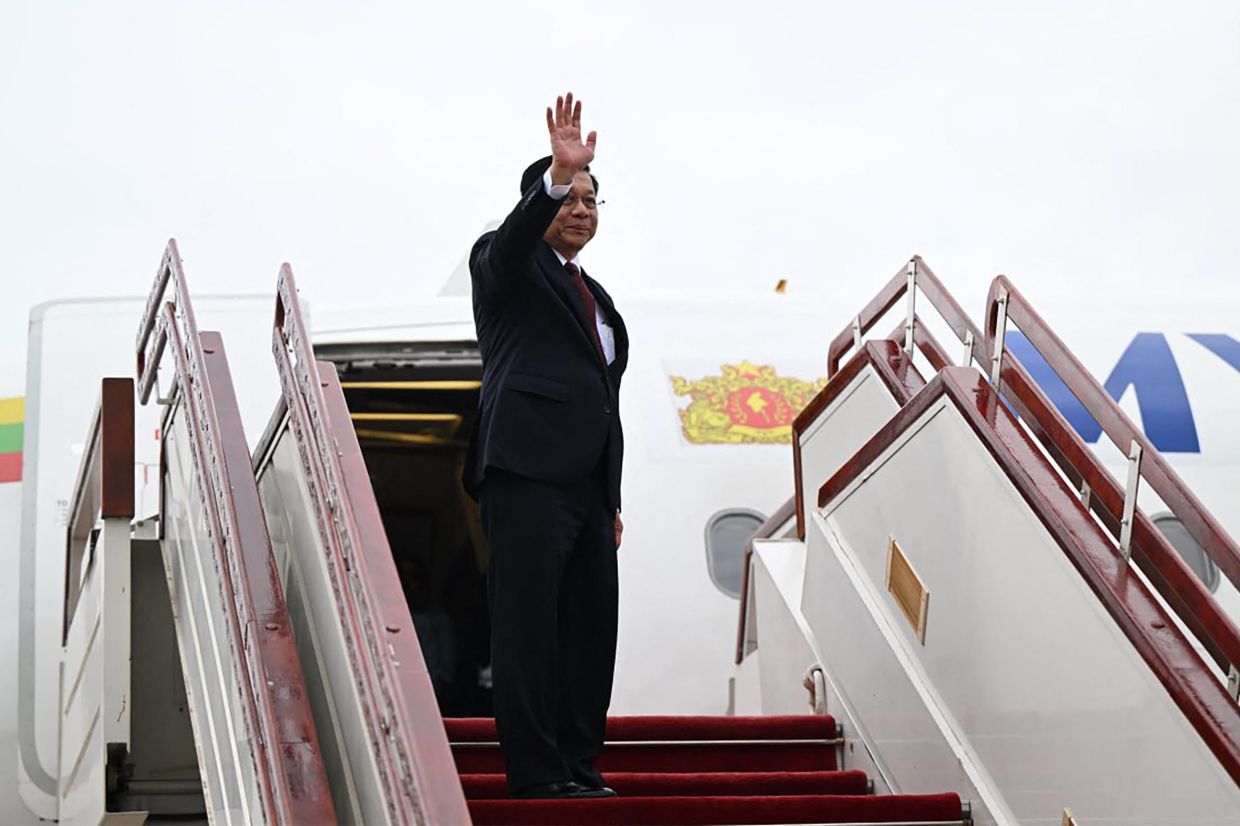 Myanmar's Min Aung Hlaing travels to Moscow for strategic talks with Putin