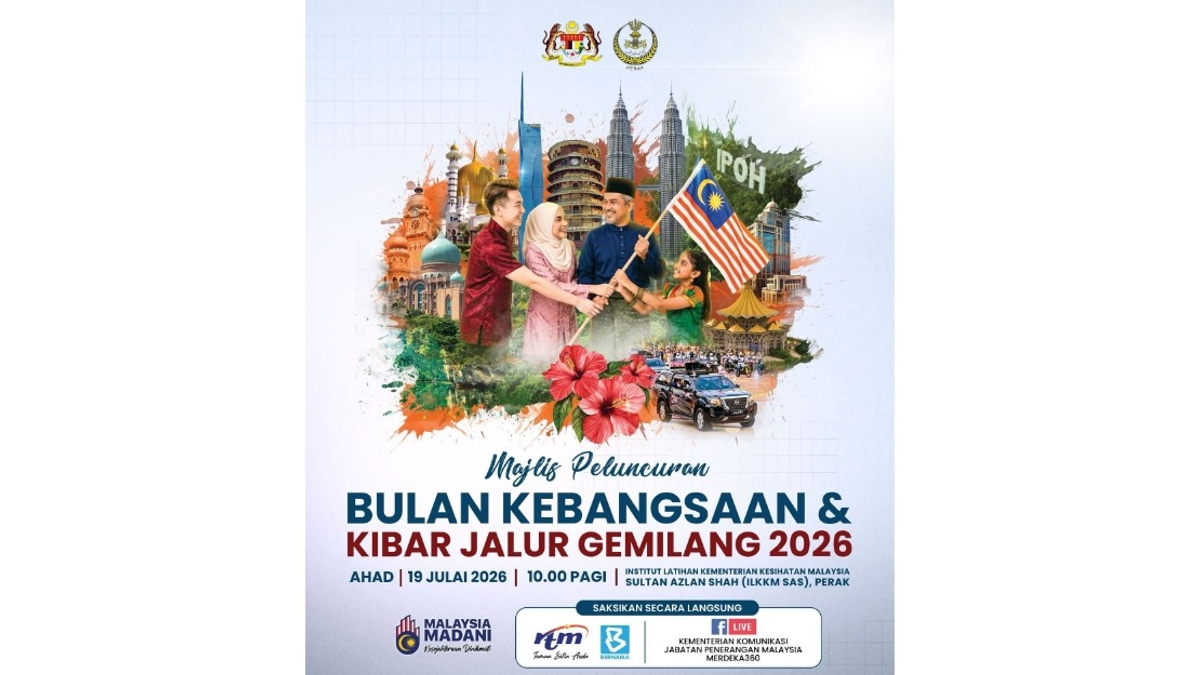 National Month Celebrations Begin With Jalur Gemilang Launch in Perak on July 19