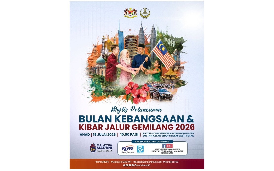 National Month Celebrations Begin With Jalur Gemilang Launch in Perak on July 19