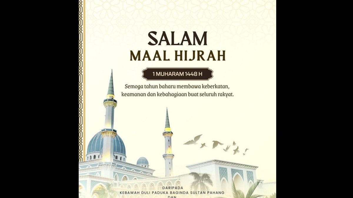 Pahang's Royal Leaders Extend Maal Hijrah 1448H Blessings to State's Muslim Community