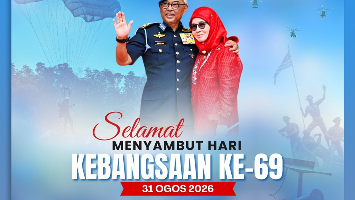 Sultan Abdullah and Tengku Ampuan Extend 69th Merdeka Day Wishes to Pahang