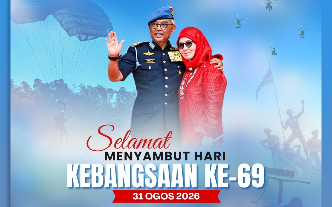 Sultan Abdullah and Tengku Ampuan Extend 69th Merdeka Day Wishes to Pahang