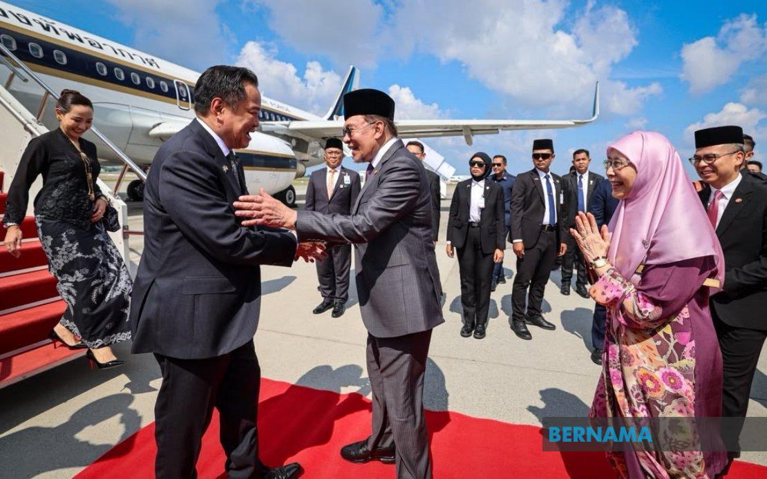 Thailand's PM Anutin Arrives in Malaysia for Strategic Two-day Visit