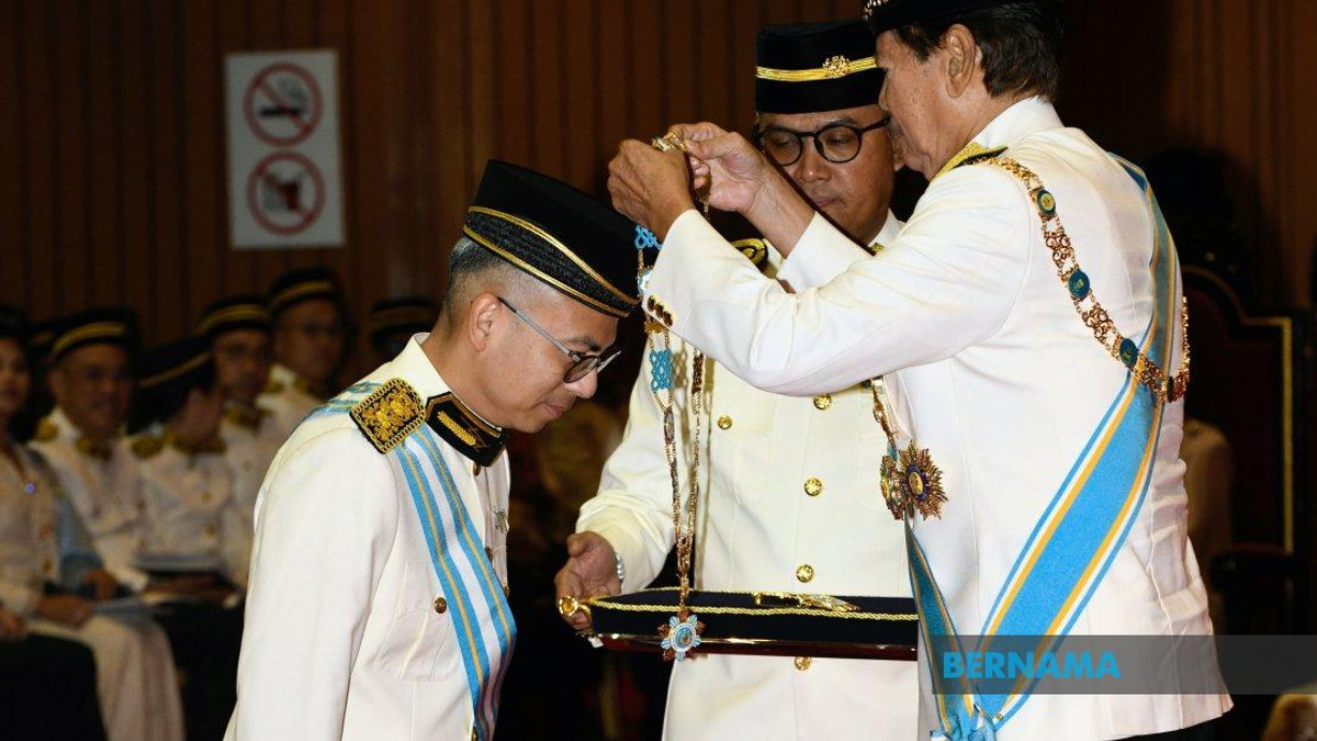 Communications Minister Fahmi Fadzil Conferred Datuk Seri Title at Penang Honours Ceremony