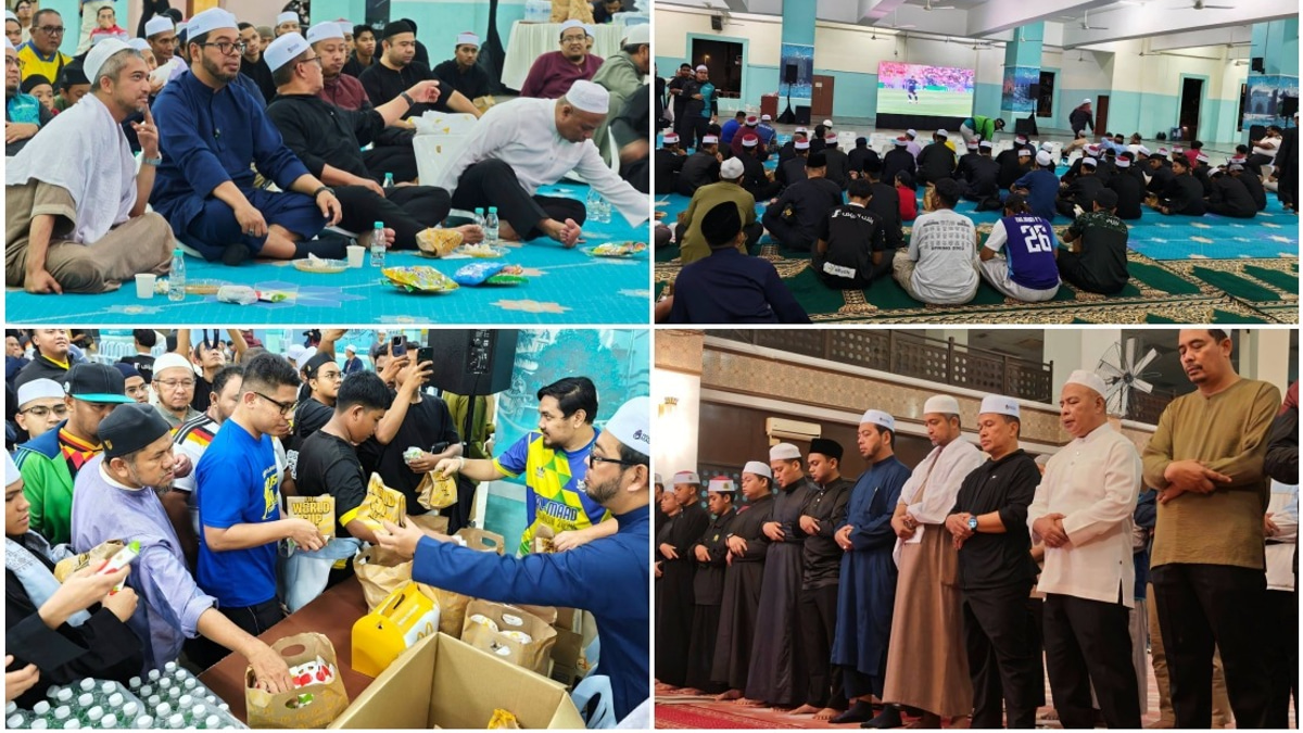 Over 300 Young Worshippers Combine Qiyamullail Prayer with World Cup Viewing at Kuala Lumpur Mosque