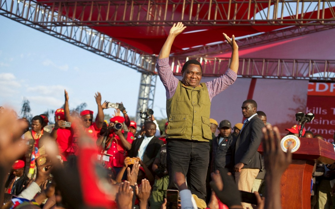 Hichilema Surges Toward Second Term as Zambian President