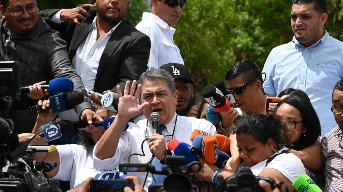 Honduras' Ex-President Hernandez Granted Freedom During Corruption Trial Following Trump Pardon
