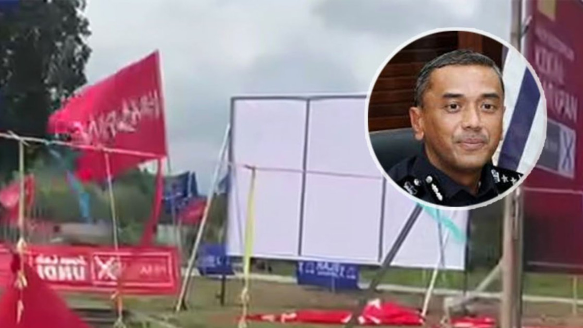 First Election Flag Damage Arrest Made in Negri Sembilan Campaign