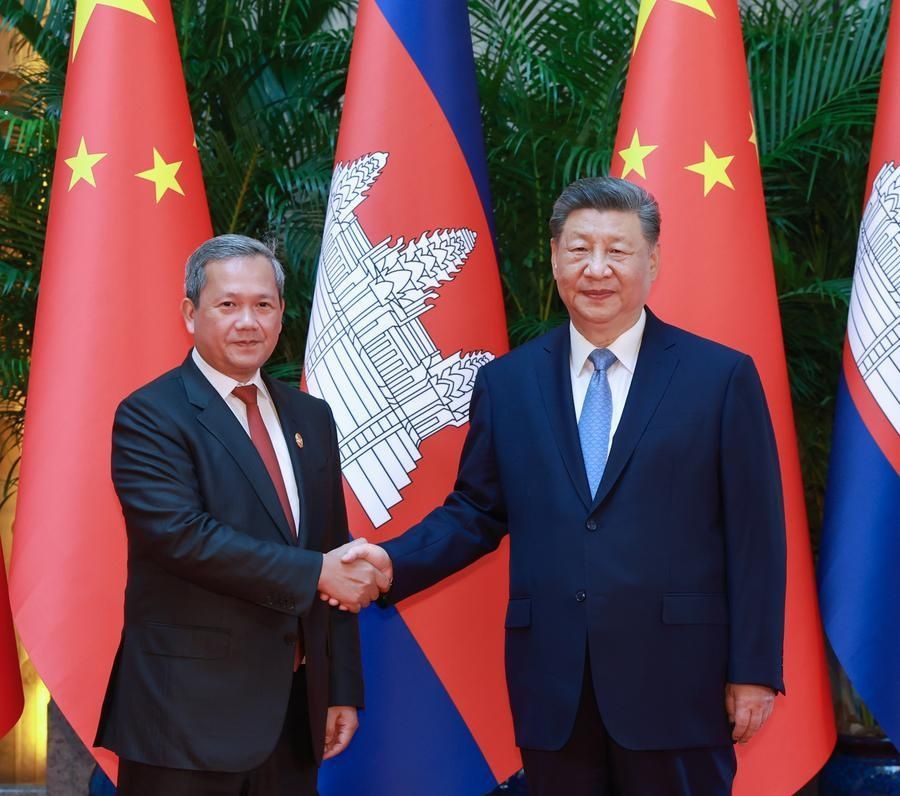 Xi and Hun Manet Reaffirm Strategic Partnership, Pledging Deeper Cooperation on AI, Trade and Regional Stability